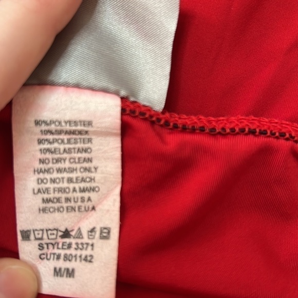 Sabora Deep Red Dress SZ Medium - Picture 4 of 4